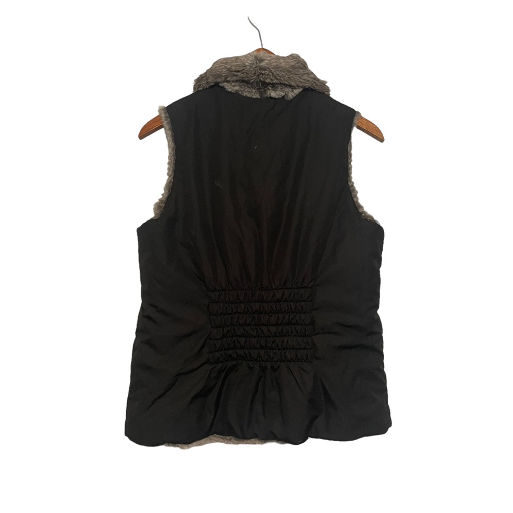Jocelyn Reversible Rabbit Fur Vest Size M - Picture 5 of 8